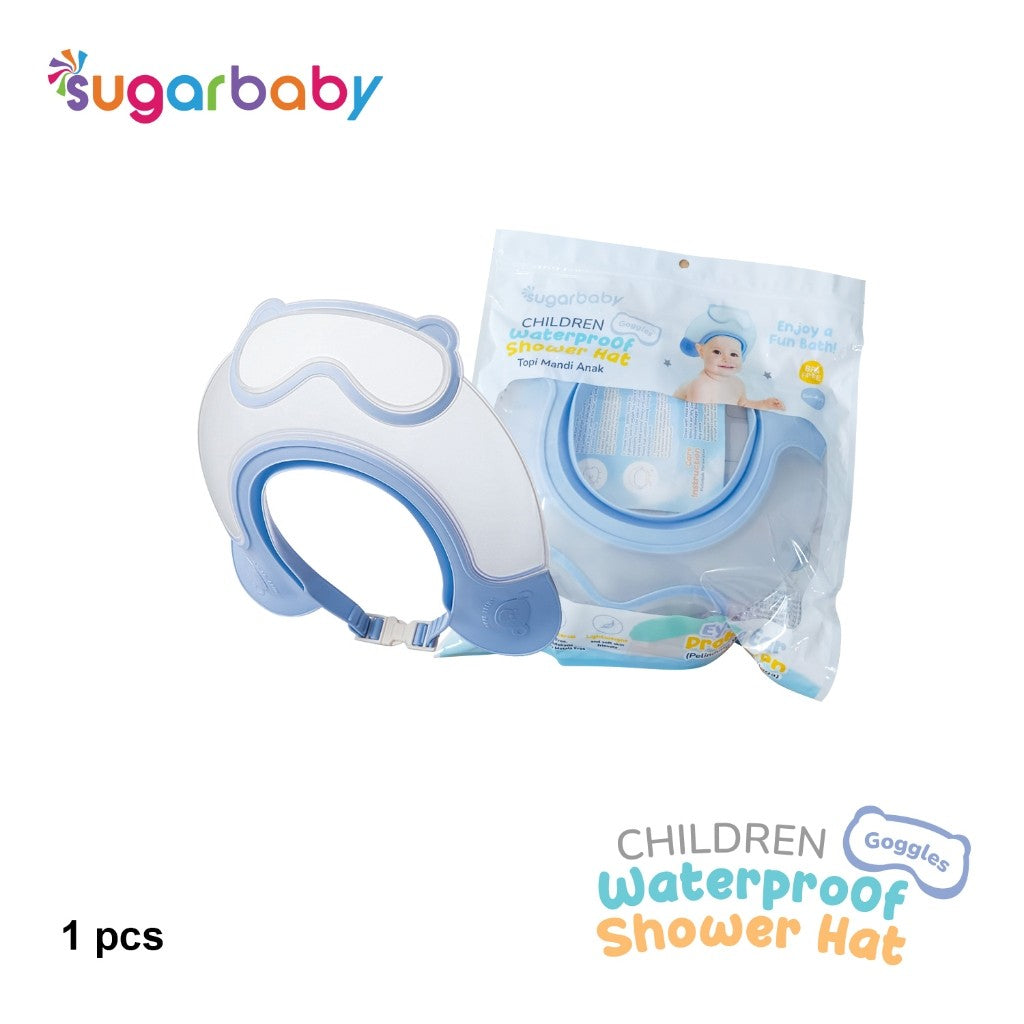 Sugarbaby Children Waterproof Shower Hat/Shower Cap Baby/Topi Keramas Bayi/Topi Mandi Bayi