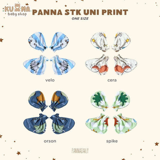 BOHOPANNA - PANNADAILY - STK UNI PRINT - Mitten Dan Booties Bayi