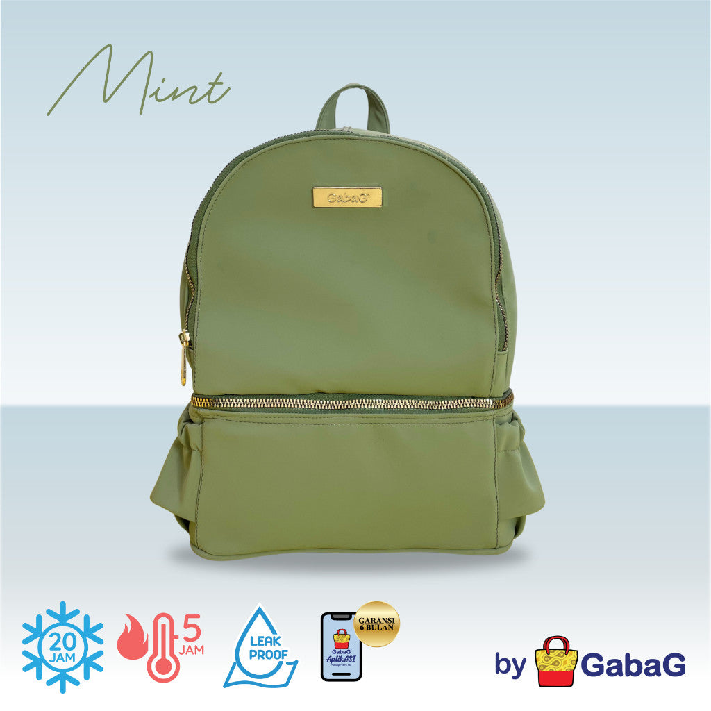 Gabag Tas Asi - Diaper & Cooler Bag Backpack Multifungsi - Muat Pompa Besar - Anti Bocor - Garansi - Leak Proof - URBAN
