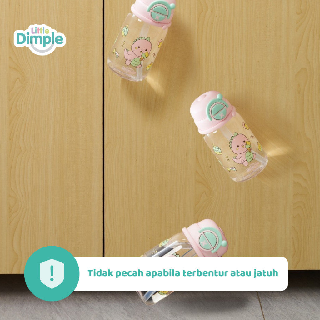 Little Dimple Flip-It Kid's Water Bottle - Botol Minum Anak Tritan BPA Free