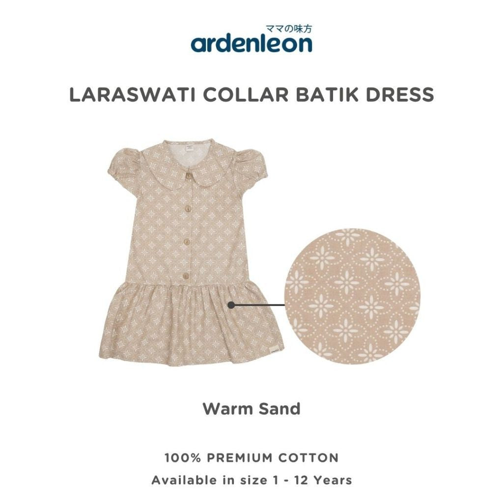 ARDENLEON Dress Anak Perempuan Laraswati Collar Batik Dress