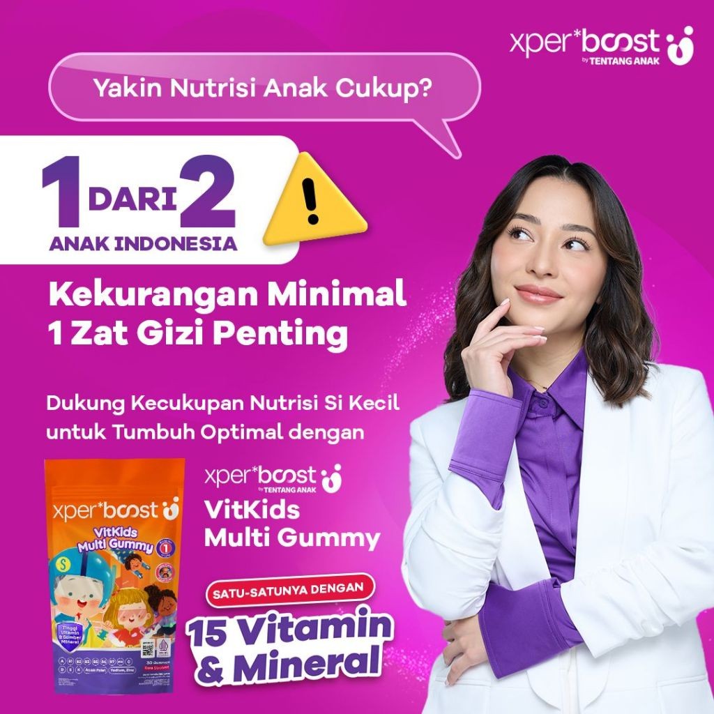 Expert Boost - VitKids Gummy Multivitamin Anak 1 Pouch @30 pcs