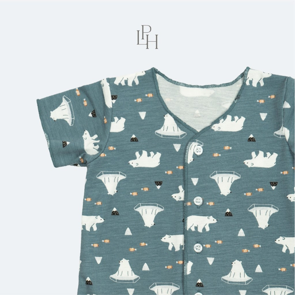 Little Palmerhaus - Little Wear Short Set (Setelan Bayi Lengan Pendek)