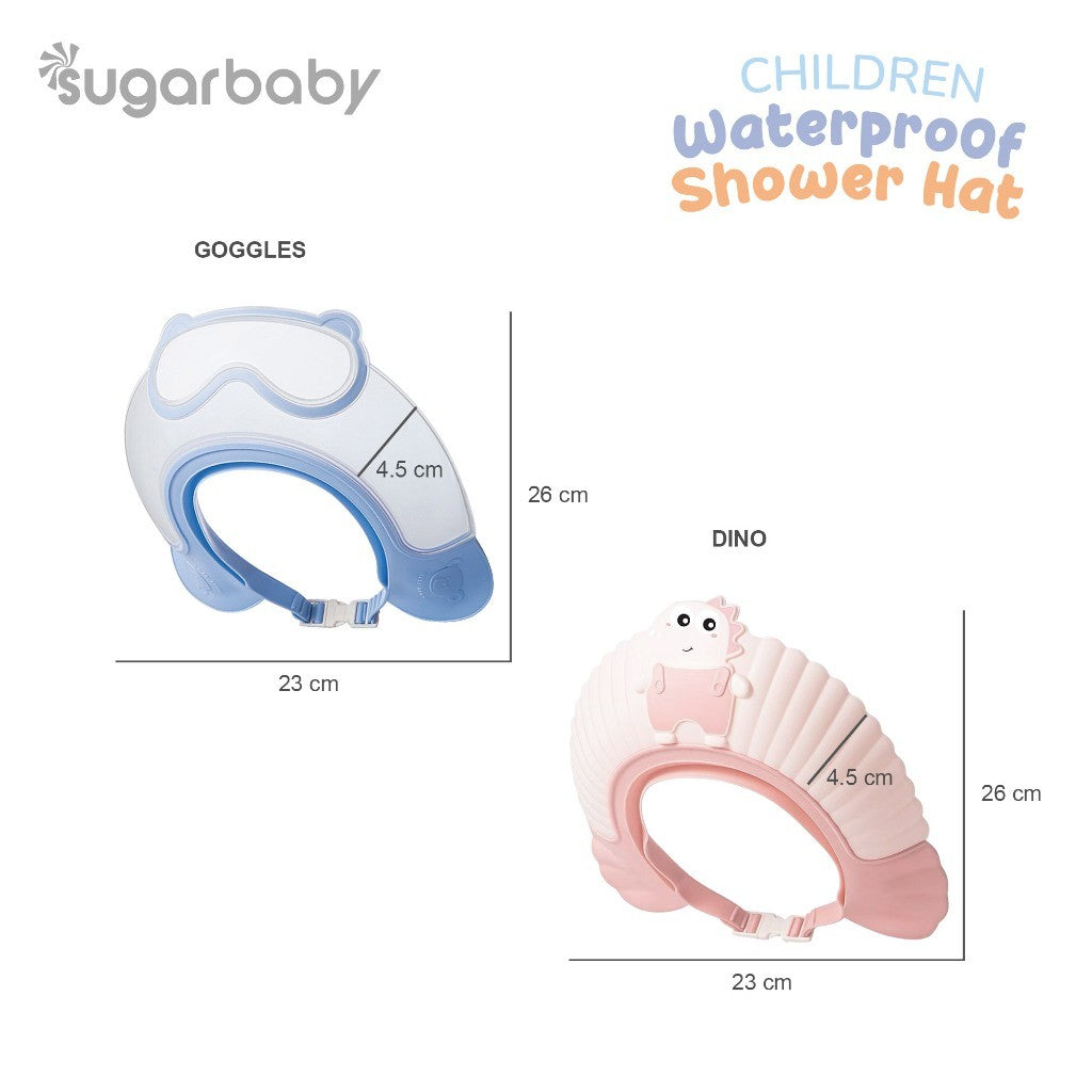 Sugarbaby Children Waterproof Shower Hat/Shower Cap Baby/Topi Keramas Bayi/Topi Mandi Bayi