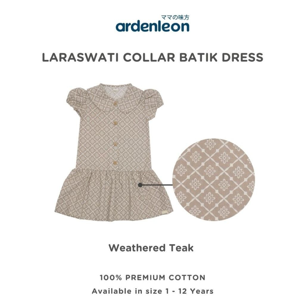 ARDENLEON Dress Anak Perempuan Laraswati Collar Batik Dress
