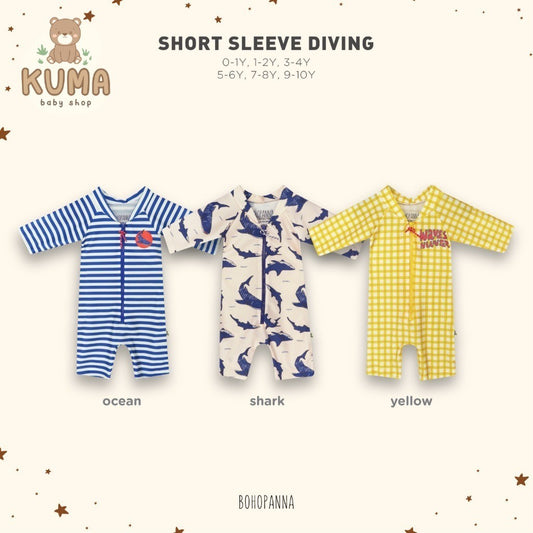 BOHOPANNA - SHORT SLEEVE DIVING - BAJU RENANG ANAK LAKI LAKI 2582