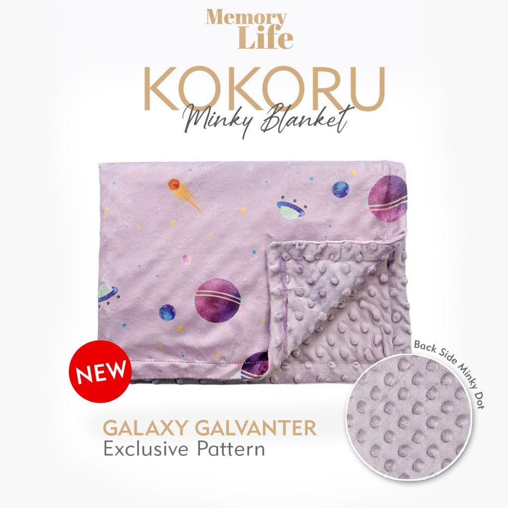 Memorylife Essentials - Kokoru Minky Blanket | Selimut Bayi Premium Minky Dotted Blanket