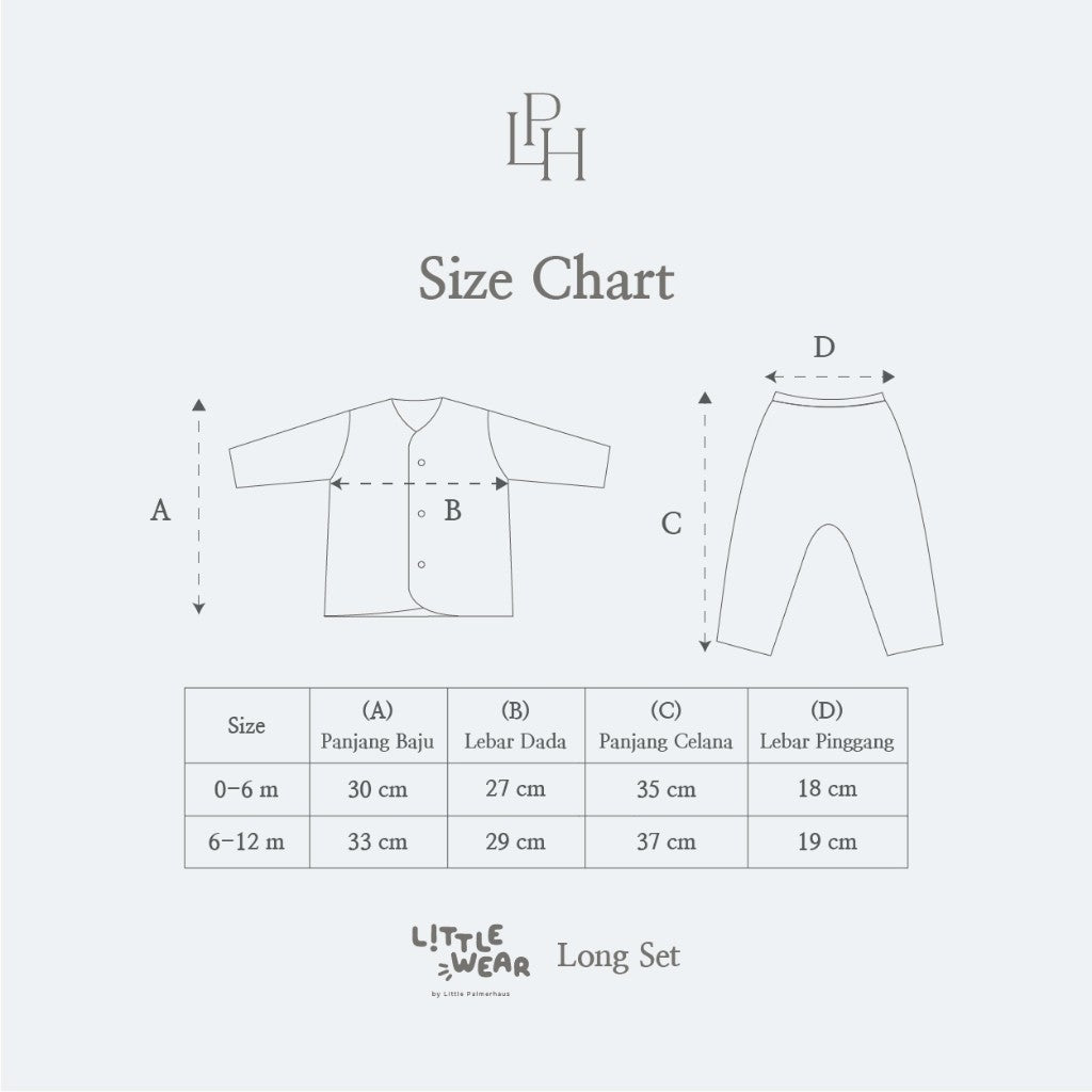 Little Palmerhaus - Little Wear Long Set (Setelan Bayi Lengan Panjang) 34.0
