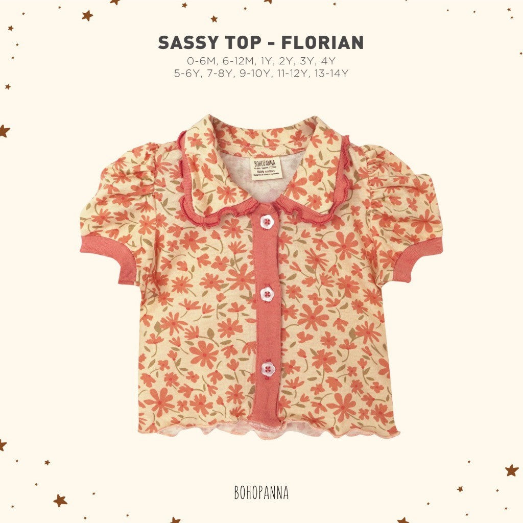 BOHOPANNA - SASSY TOP 6.0 - ATASAN ANAK PEREMPUAN