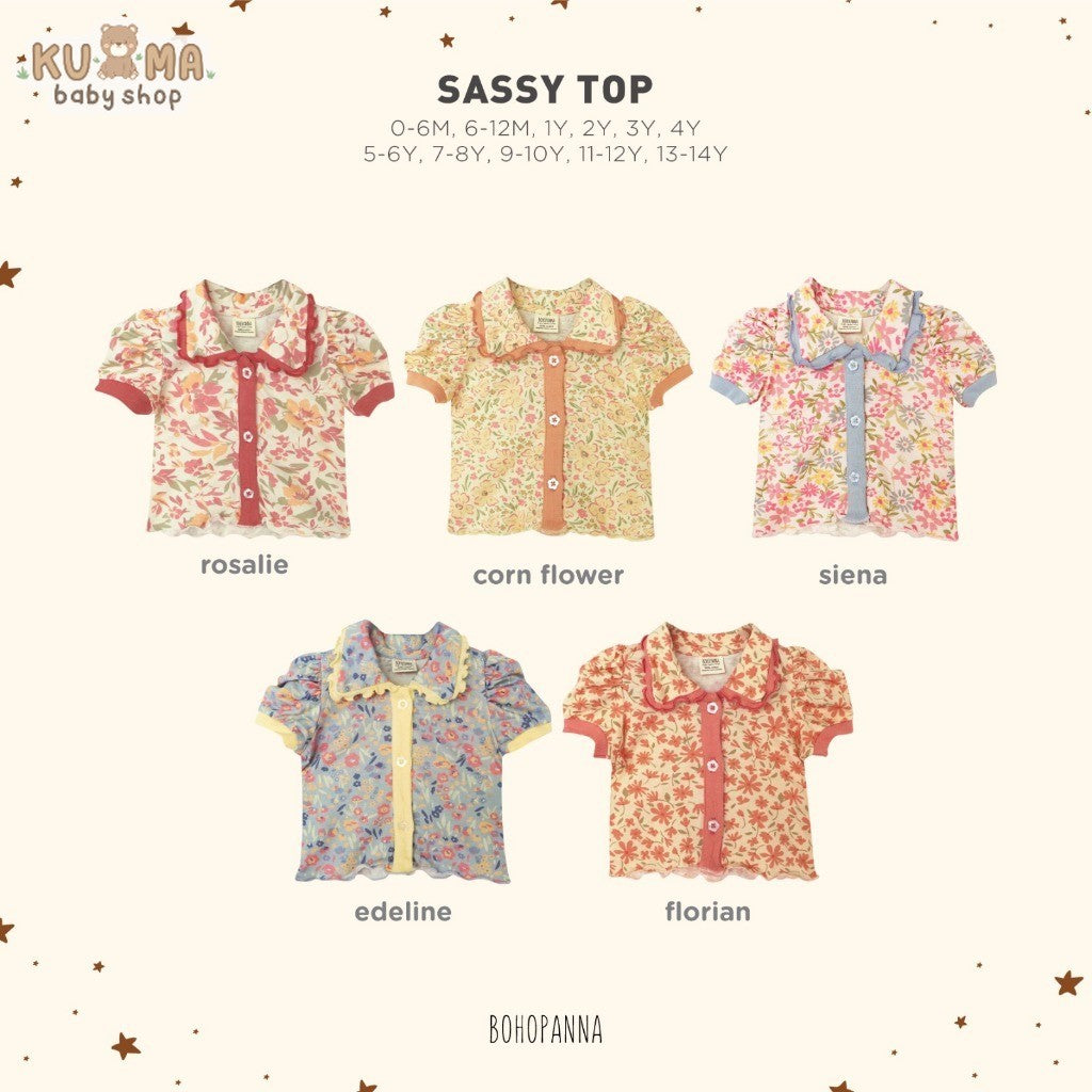 BOHOPANNA - SASSY TOP 6.0 - ATASAN ANAK PEREMPUAN
