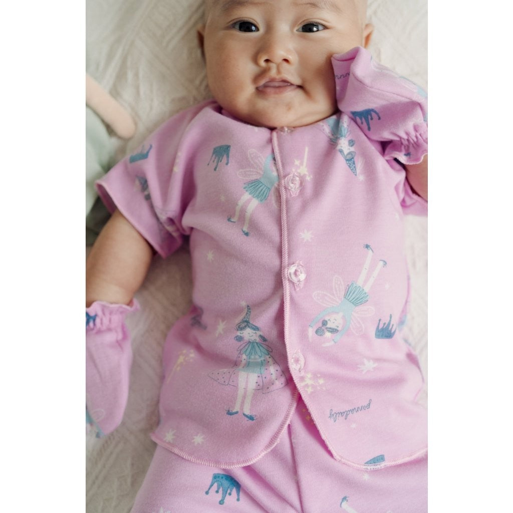 BOHOPANNA - PANNADAILY - SET BABY GIRL PRINT - Setelan Baju Bayi Perempuan