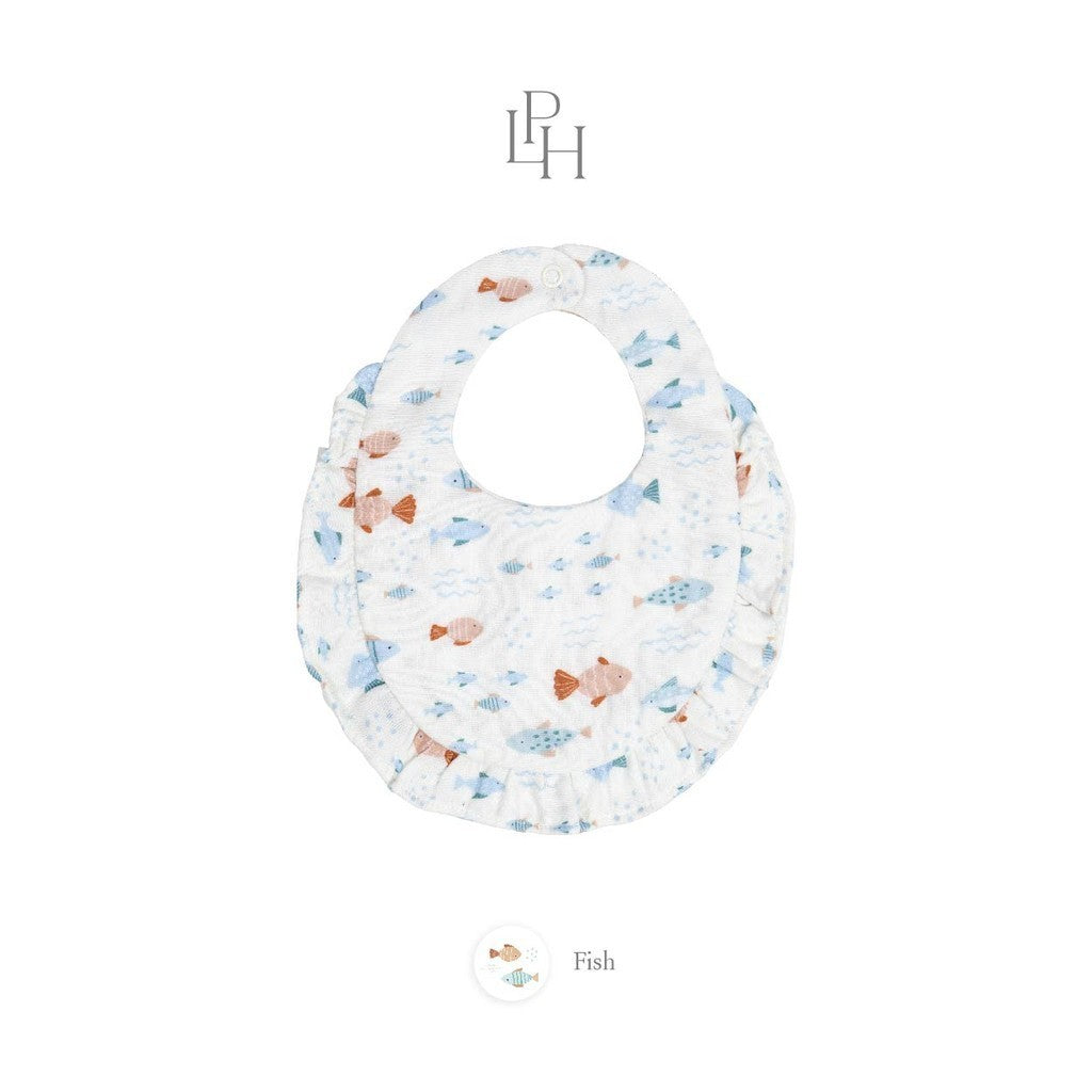 Little Palmerhaus - Muslin Ruffle Bib (Celemek Bayi)