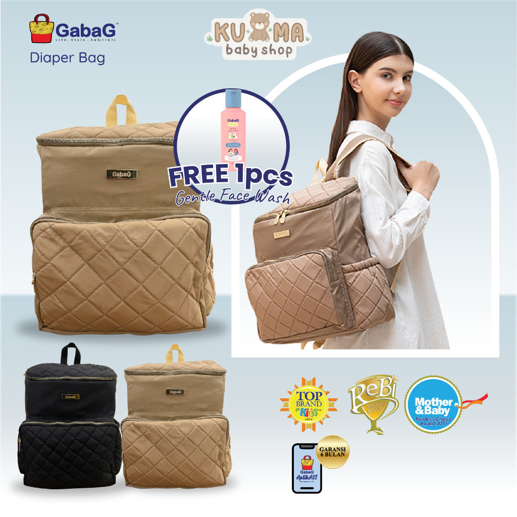 Gabag Diaper Bag VENTI Ransel Multifungsi – Ringan - Laptop - tahan Air