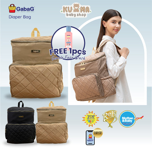 Gabag Diaper Bag VENTI Ransel Multifungsi – Ringan - Laptop - tahan Air