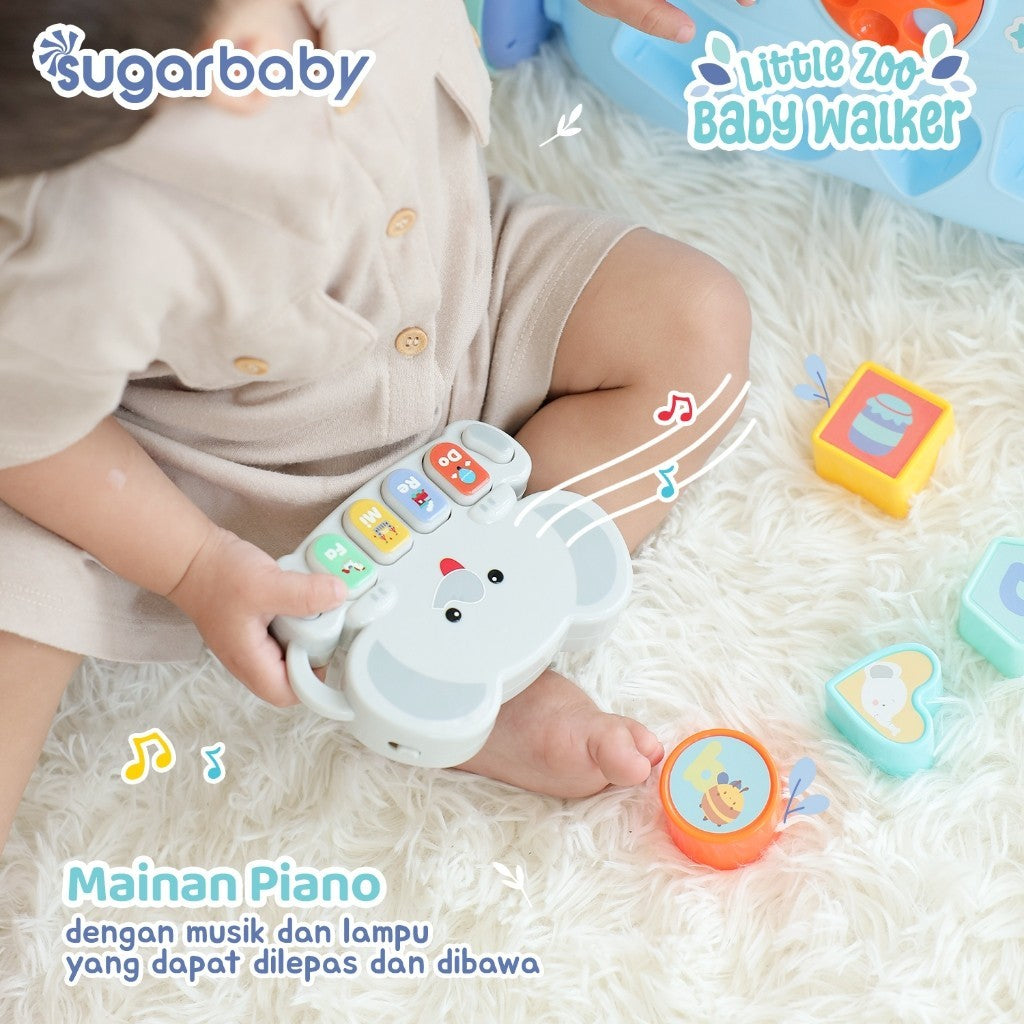 Sugarbaby Little Zoo Baby Walker/Mainan Dorong Bayi/Alat Belajar Jalan Bayi