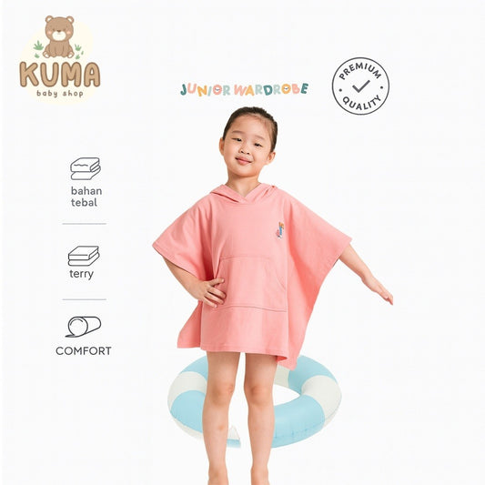 Junior Sunny Side Handuk Renang Anak Hoodie PoncoTebal | Swimming Towel Kids JWN19