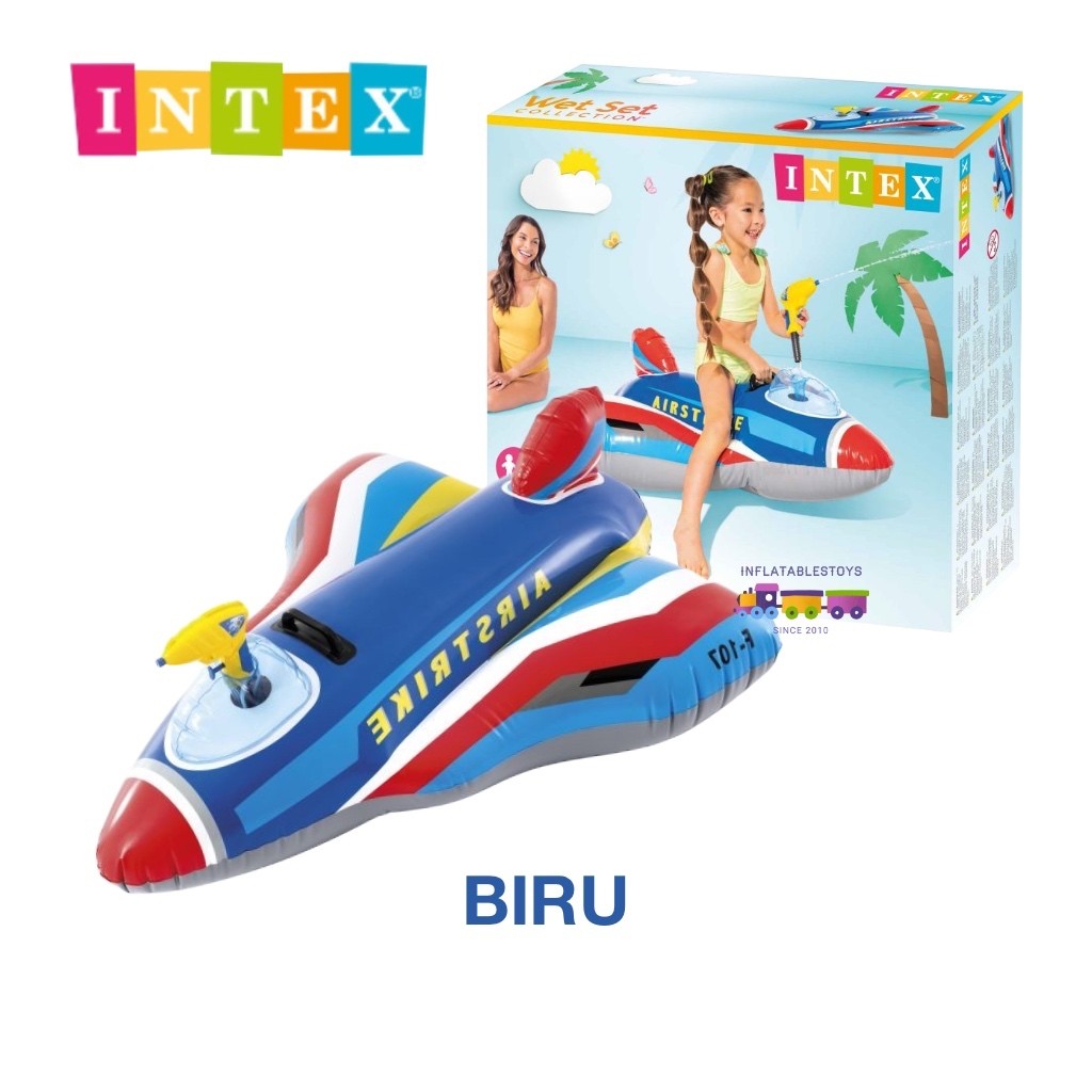 Intex 57531 Mainan Ride On Anak – Airstrike Water Ride / Mainan Kolam Semprotan Air / Mainan Kolam Duduk Anak2 Lucu