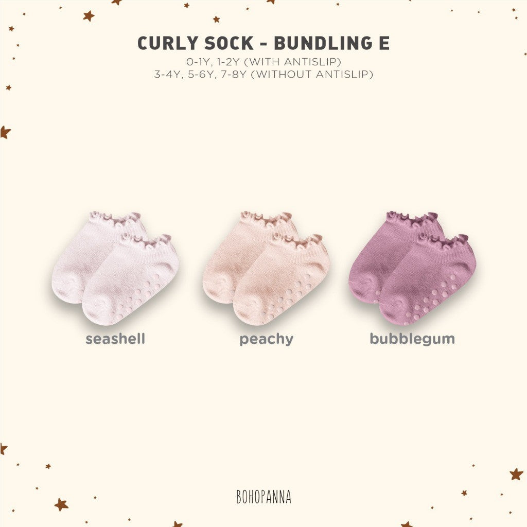 BOHOPANNA - SET OF CURLY SOCK - Kaos Kaki Anak Perempuan