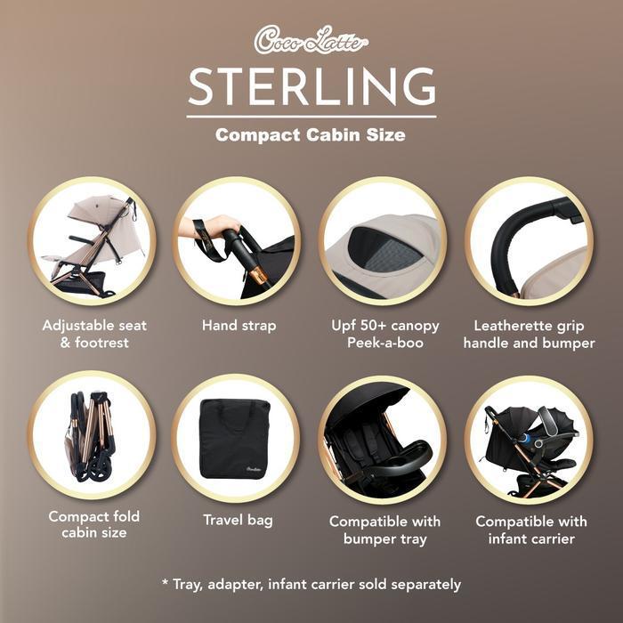 Cocolatte CL 12502 Sterling Stroller / Kereta Dorong Bayi Cabin Size