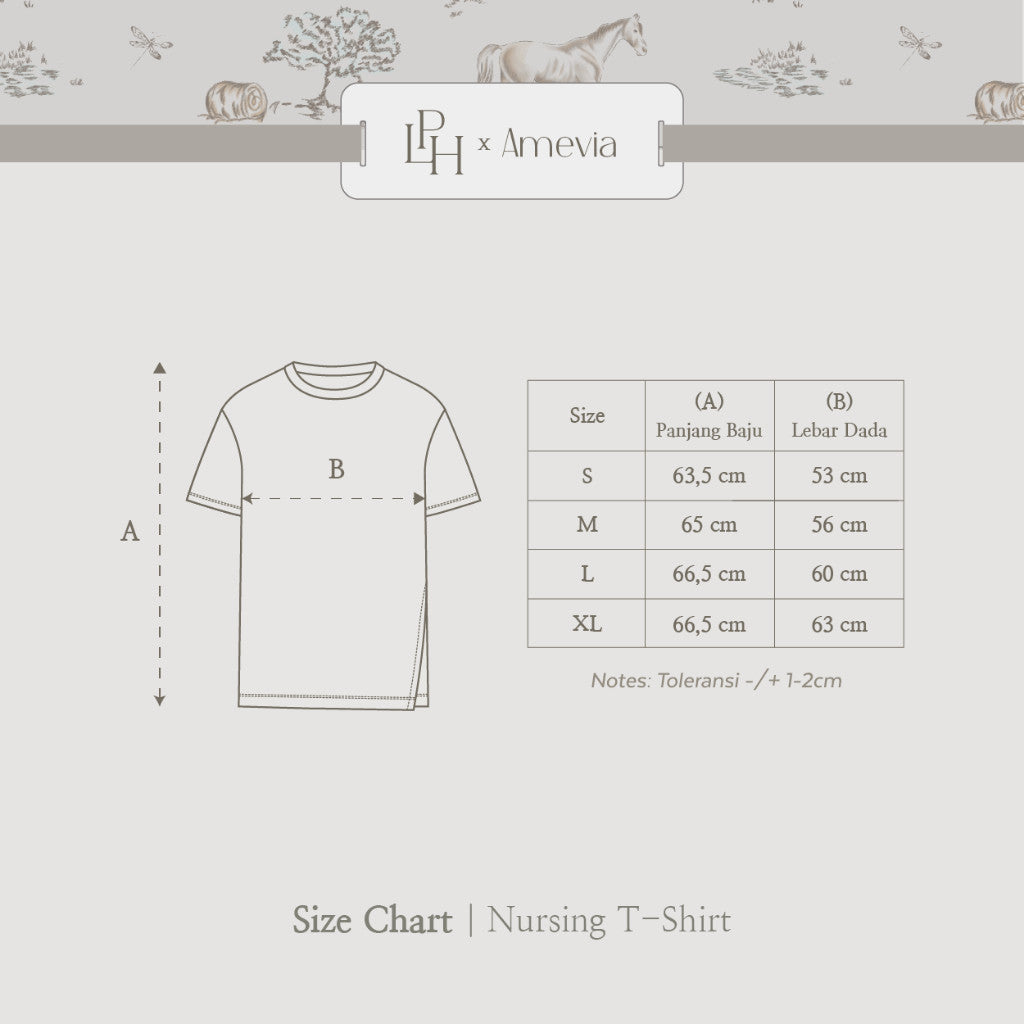 Little Palmerhaus - LPH x AMEVIA Nursing T-Shirt (Kaos Ibu Menyusui)