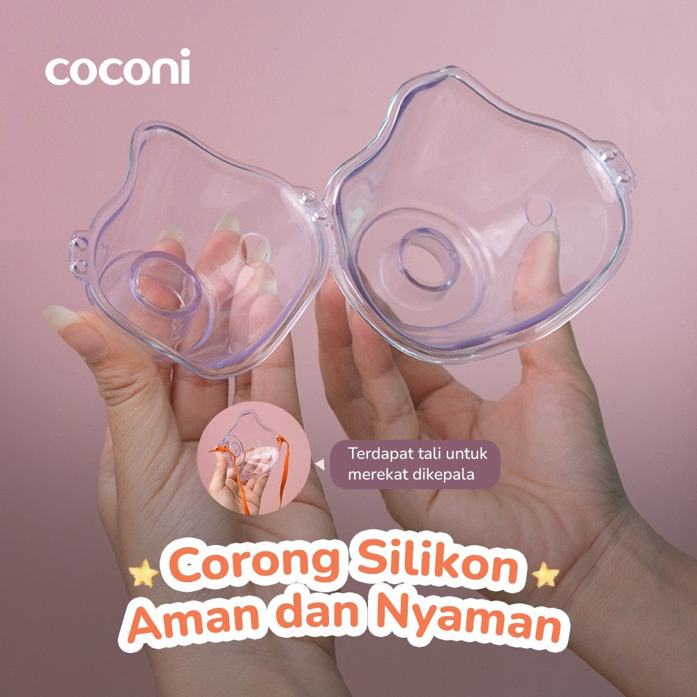 Coconi Portable Nebulizer – Alat Uap Bayi & Dewasa | Bisa USB & Baterai | Super Hening