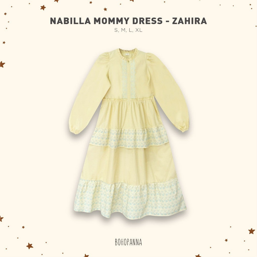 BOHOPANNA - RAYA COLLECTION - NABILA MOMMY DRESS - GAMIS - BAJU MUSLIM