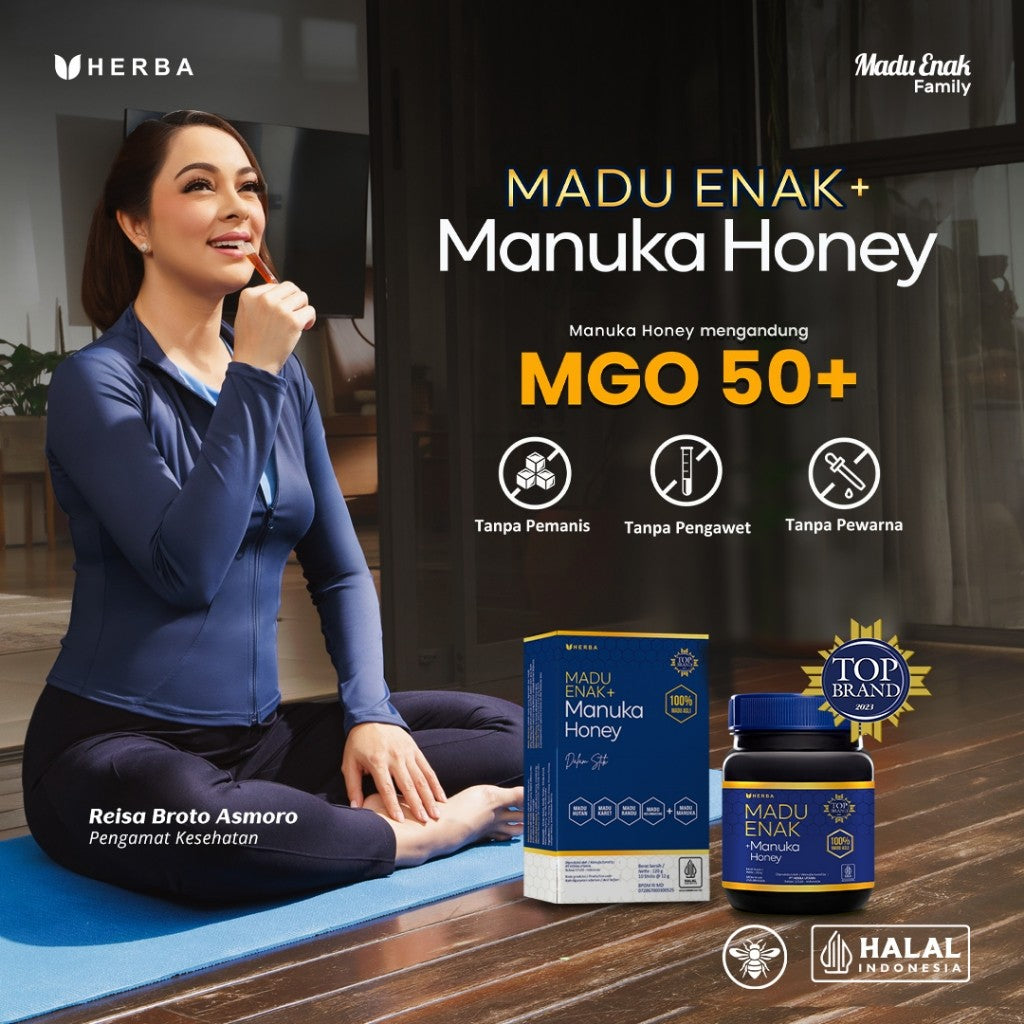 Madu Enak Manuka MGO 50+ 250gr dari sari bunga Manuka