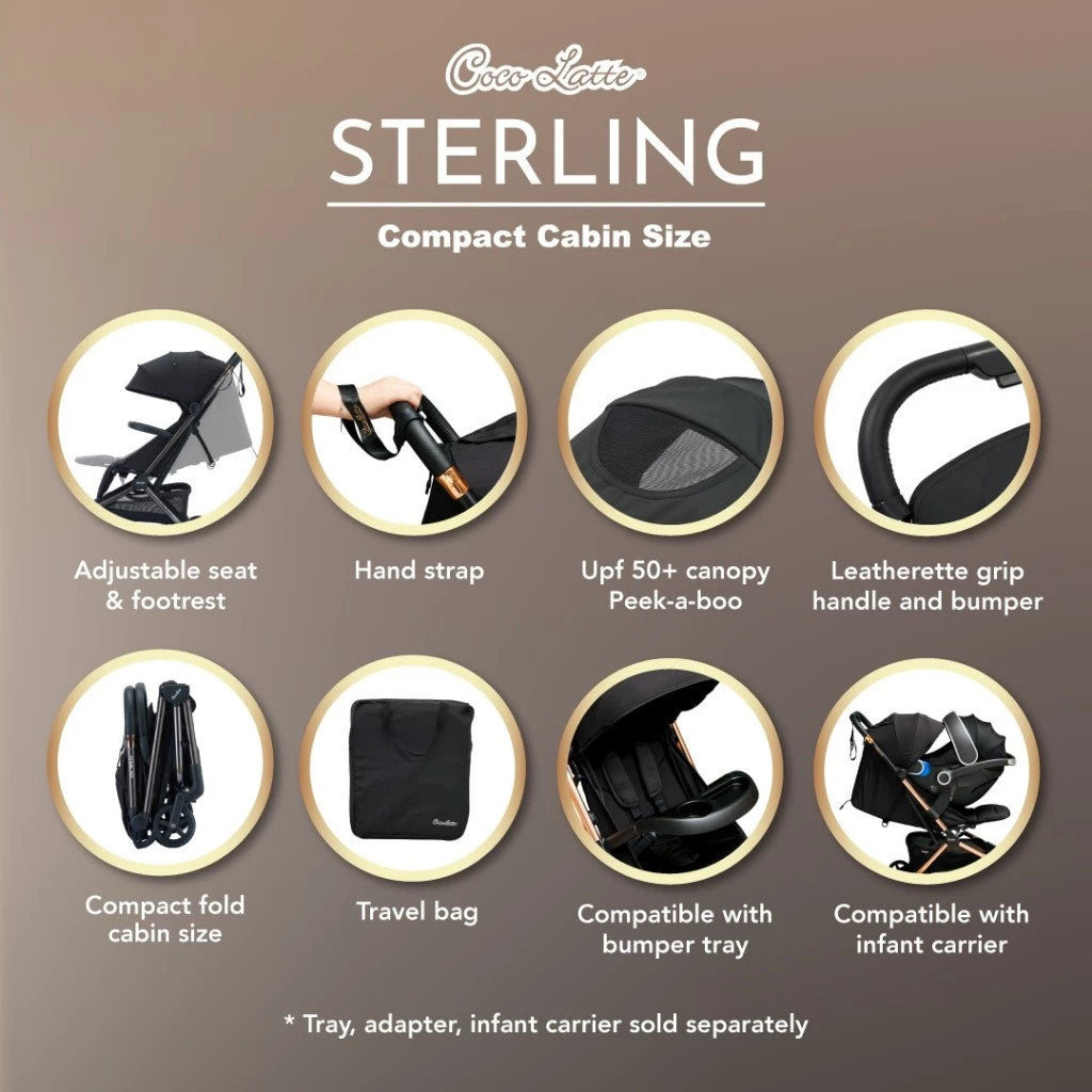 Cocolatte CL 12502 Sterling Stroller / Kereta Dorong Bayi Cabin Size