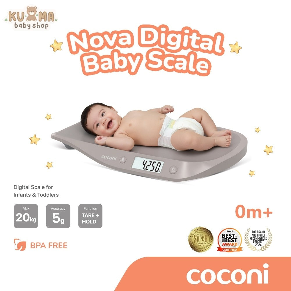Coconi Nova Digital Baby Scale – Timbangan Bayi & Toddler 20kg