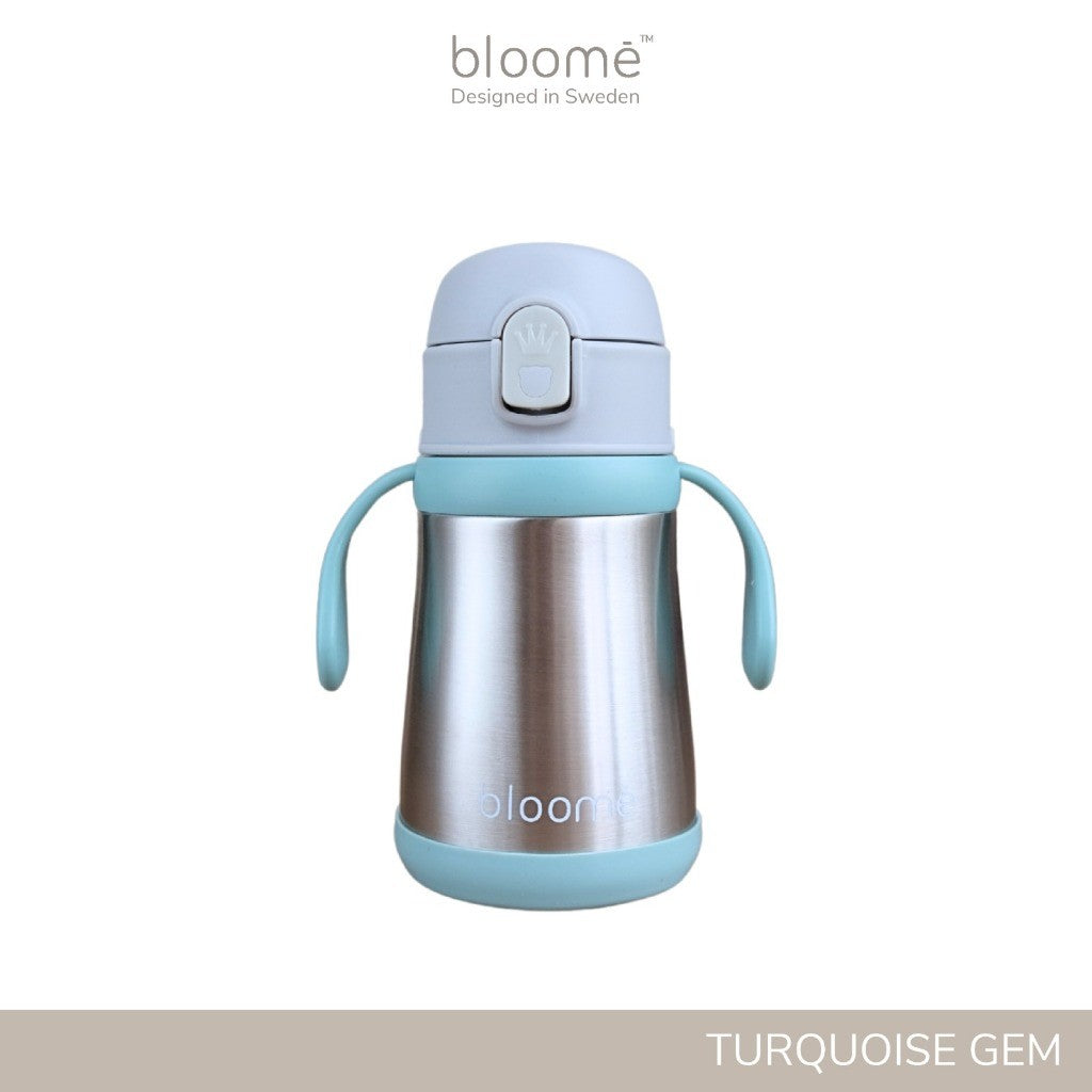 BLOOME – Stainless Steel Straw Cup Baby | Premium 316 Thermos Insulated Botol Minum Anak Bayi Tahan Panas Dingin Sedotan Tumbler
