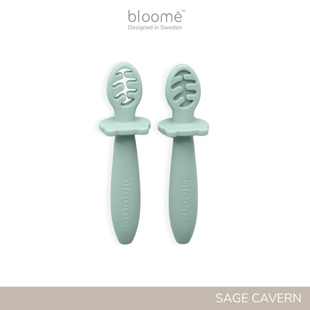 BLOOME – Palm Grip Training Spoon - Stage 1 | Sendok Latihan Genggam Untuk Bayi