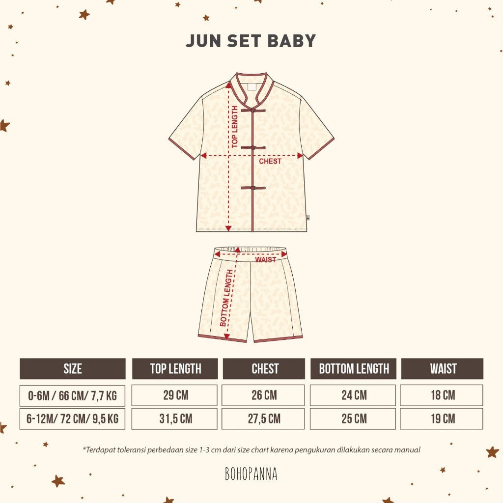 BOHOPANNA - JUN SET BABY - Setelan Baju Imlek Bayi Laki-Laki - Baju Imlek 2620
