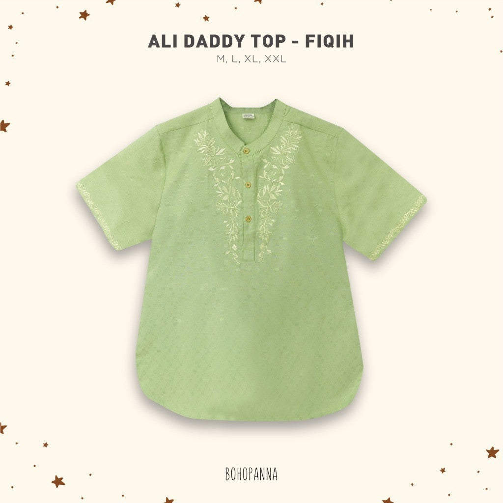 BOHOPANNA - RAYA COLLECTION - ALI DADDY TOP - Baju Koko - Baju Muslim