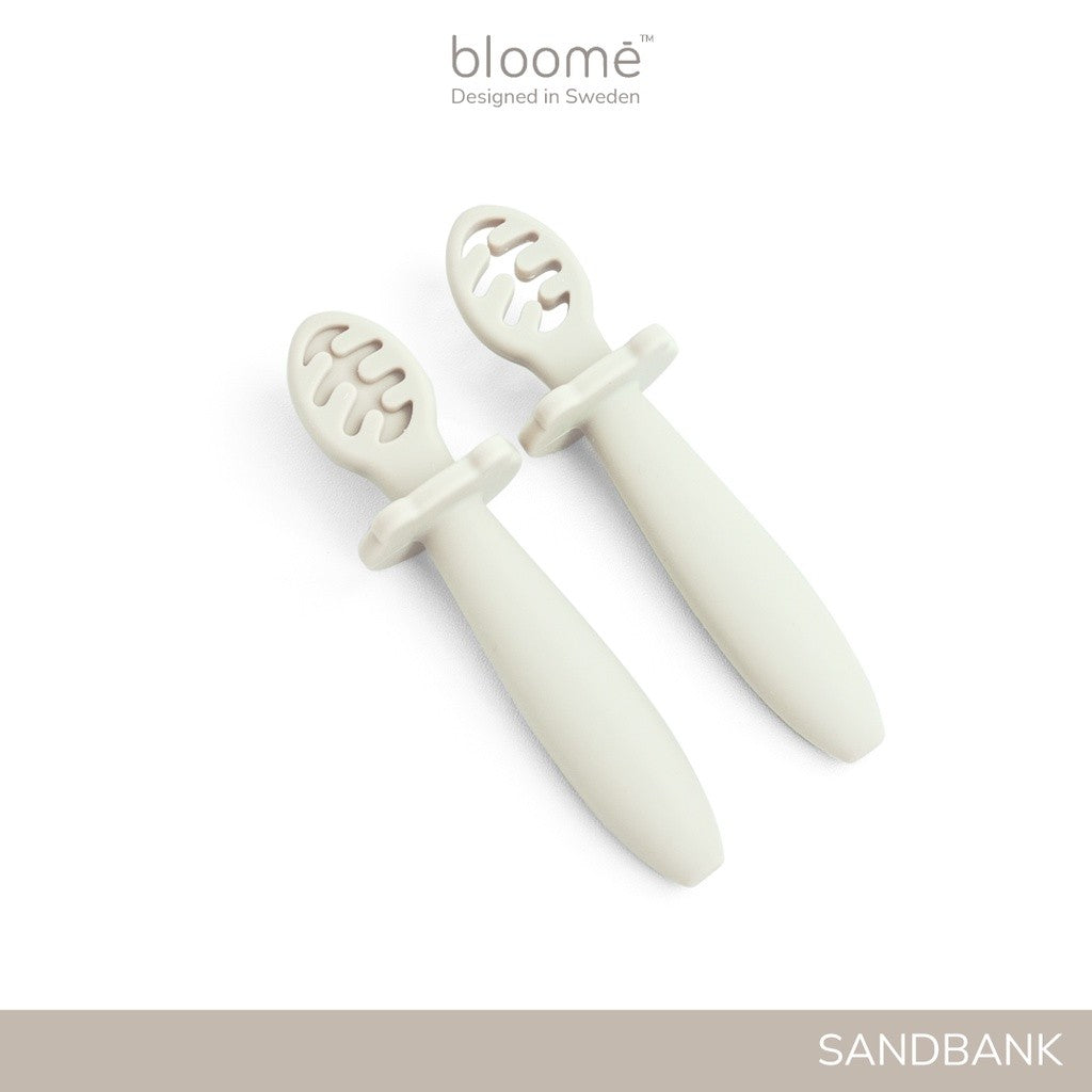BLOOME – Palm Grip Training Spoon - Stage 1 | Sendok Latihan Genggam Untuk Bayi