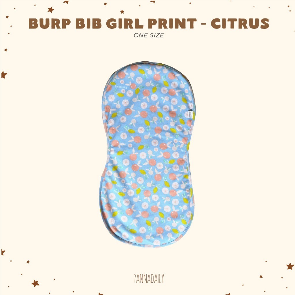 BOHOPANNA - PANNADAILY - BURP BIB GIRL PRINT - SLABBER BAYI 5551