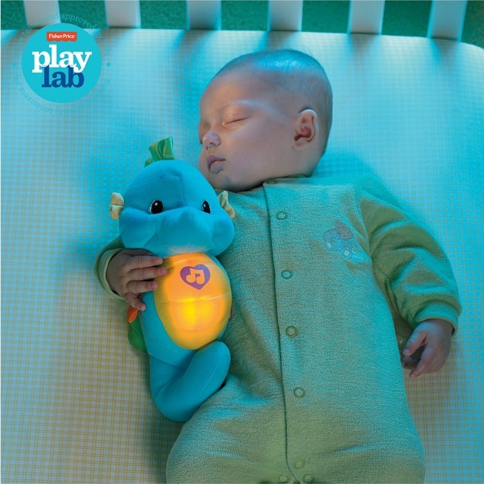 Fisher Price Soothe & Glow Seahorse Lampu Pengantar Tidur Bayi