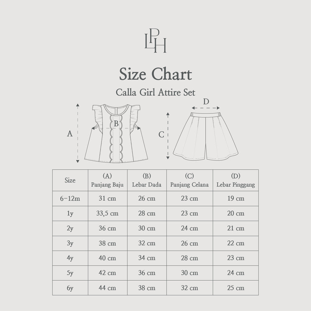 Little Palmerhaus - Calla Girl Attire Set (Setelan Anak Perempuan)