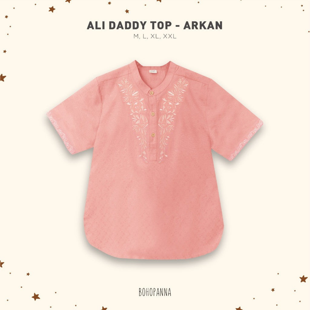 BOHOPANNA - RAYA COLLECTION - ALI DADDY TOP - Baju Koko - Baju Muslim
