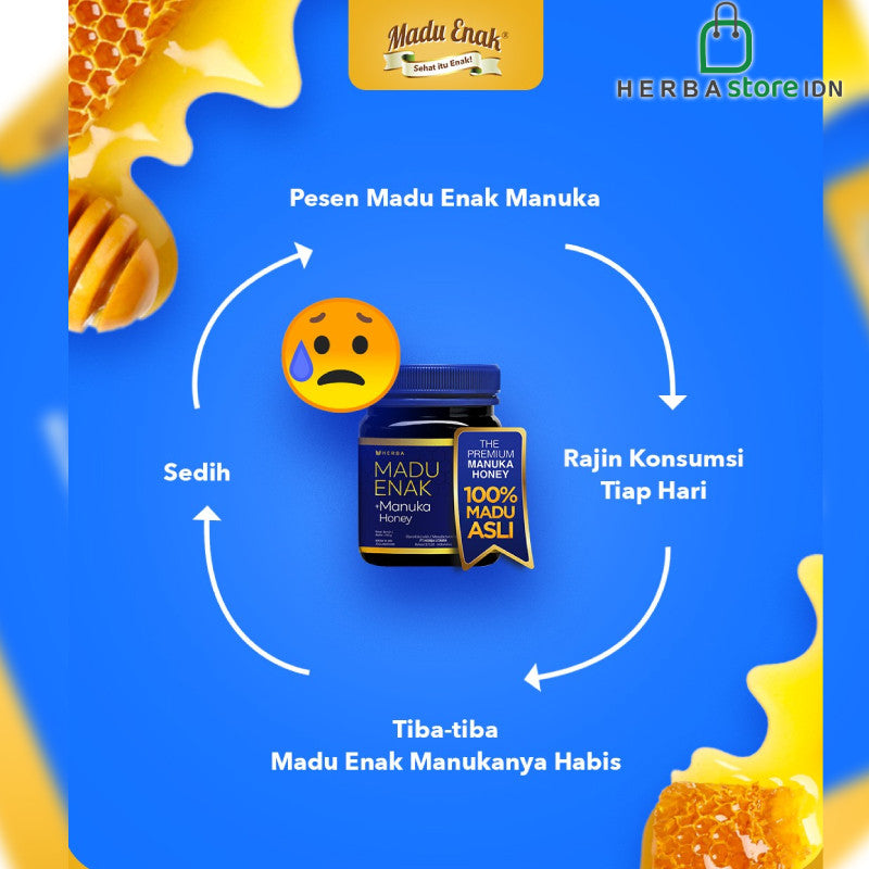 Madu Enak Manuka MGO 50+ 250gr dari sari bunga Manuka