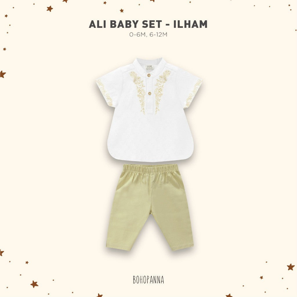 BOHOPANNA - RAYA COLLECTION - ALI BABY SET - Baju koko - Baju Muslim