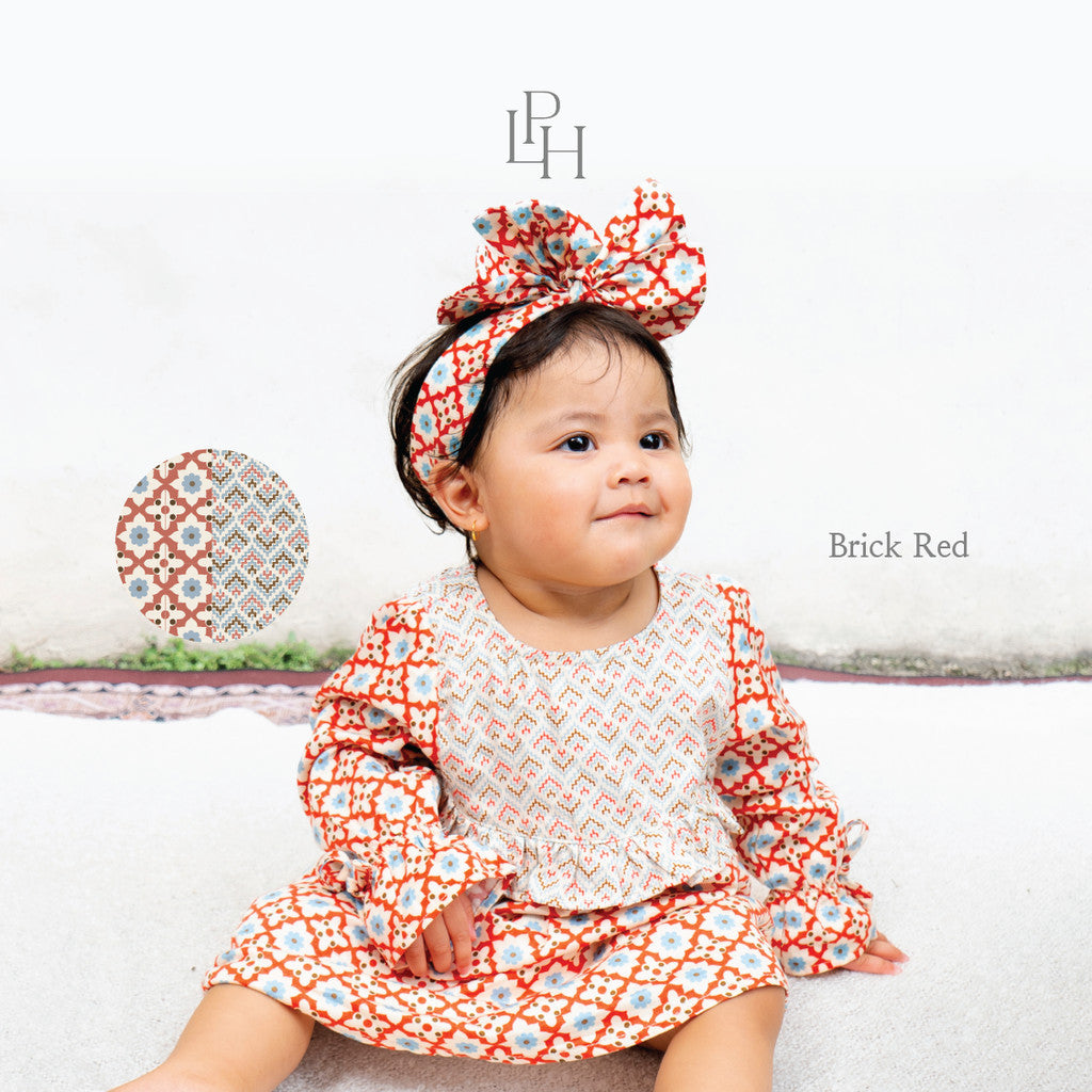 Little Palmerhaus - Baju Lebaran 2026 - Saraya Baby Girl Gamis (Baju Gamis Bayi Usia 0-12 Bulan)