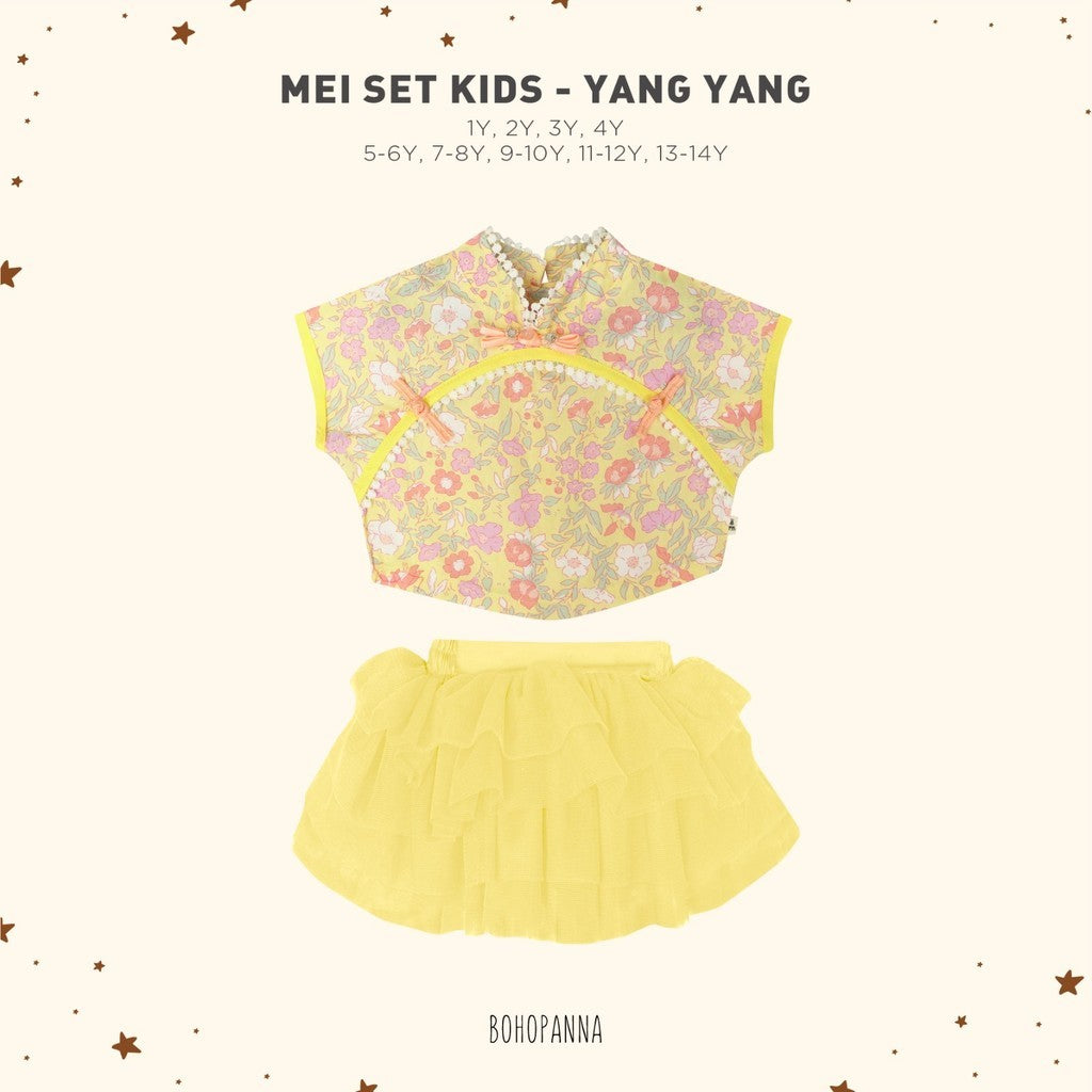 BOHOPANNA - MEI SET KIDS - Setelan Baju Imlek Anak Perempuan - Baju Imlek 2605