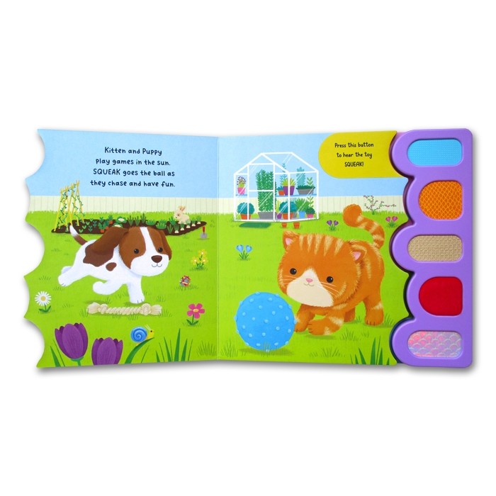 Buku Anak FARM & PETS Touch & Feel Sound Book (5 animal sounds & textures to touch and feel)