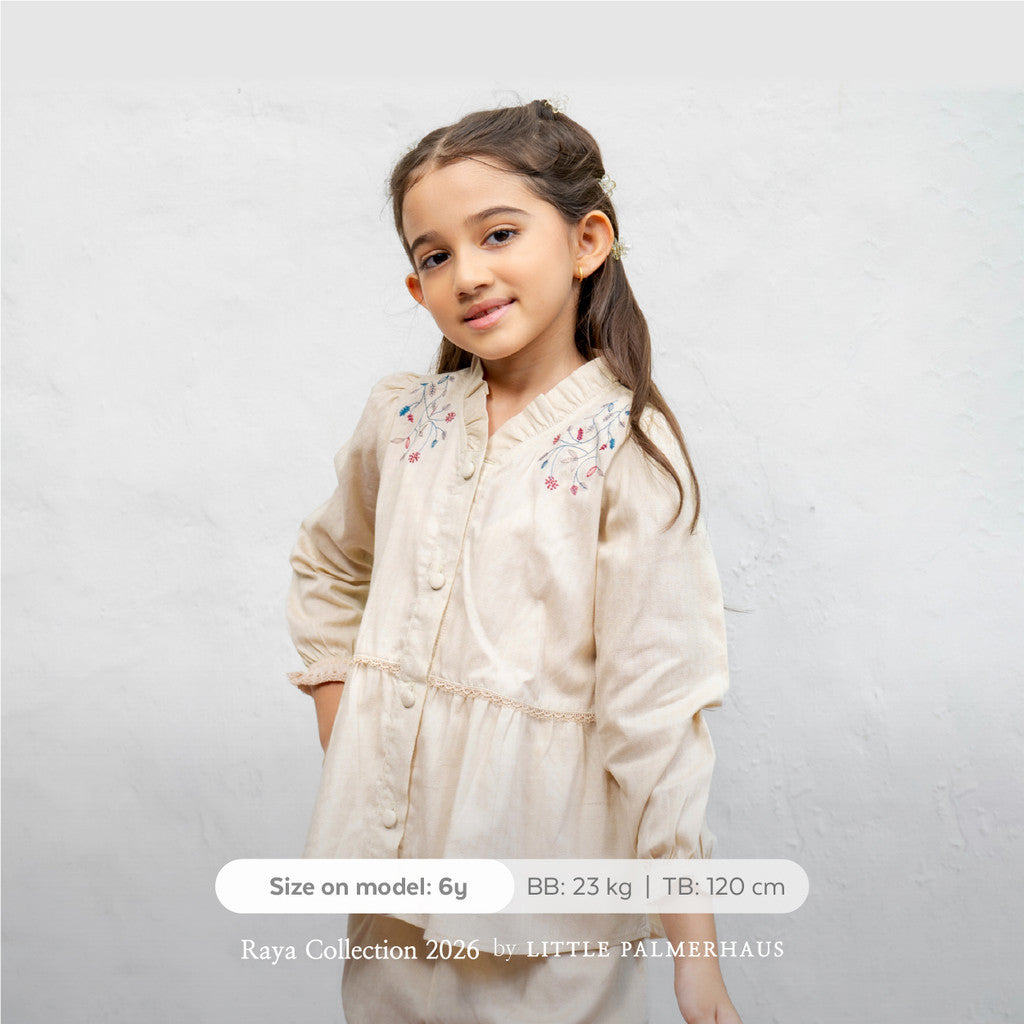 Little Palmerhaus - Baju Lebaran 2026 - Rihla Girl Attire Set (Setelan Baju Muslim Anak Perempuan)
