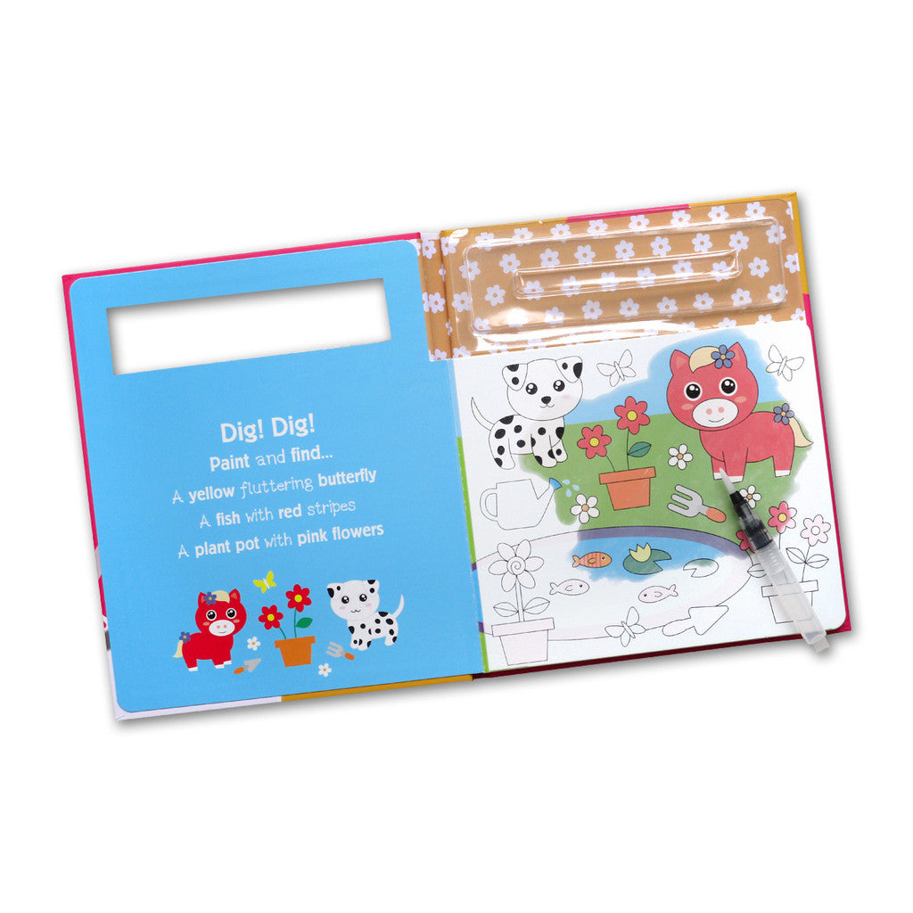 Water Painting Seek and Find Cute Board Book (Search and Find Again and Again - Just Add Water!)
