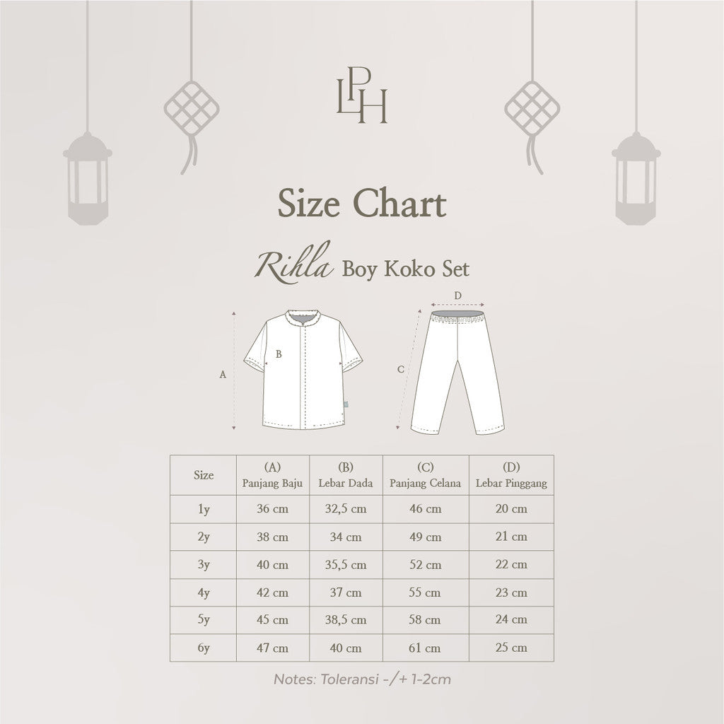 Little Palmerhaus - Baju Lebaran 2026 - Rihla Boy Koko Set (Setelan Baju Koko Anak Laki-laki)