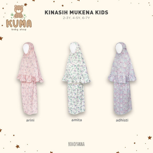 BOHOPANNA - RAYA COLLECTION - KINASIH MUKENA - Mukena Kids & Mom