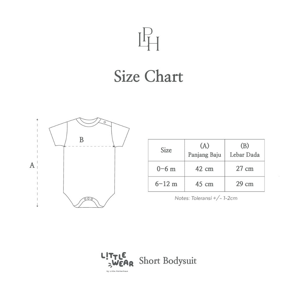 Little Palmerhaus - Little Wear Short Bodysuit (Jumper Bayi) 38.0