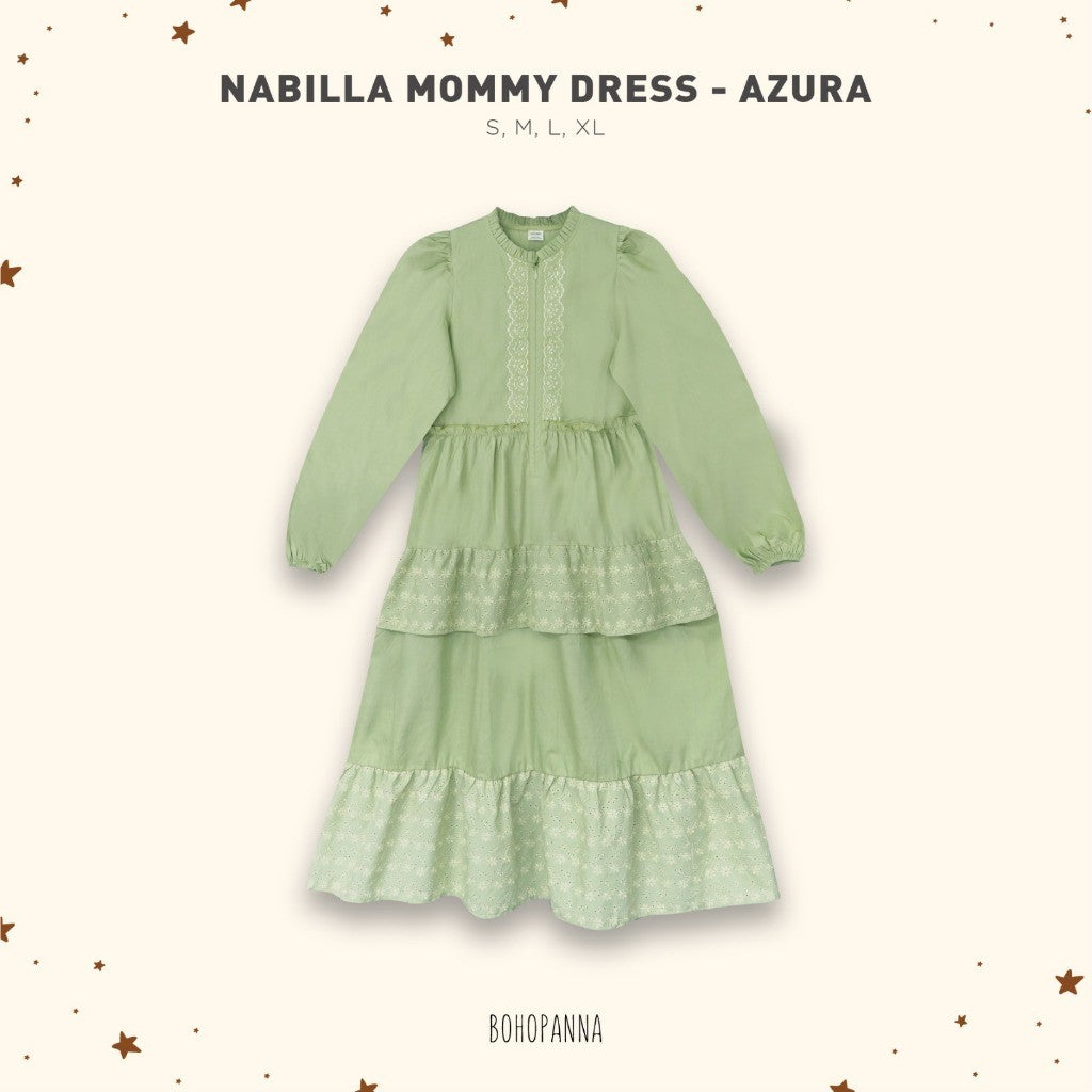 BOHOPANNA - RAYA COLLECTION - NABILA MOMMY DRESS - GAMIS - BAJU MUSLIM