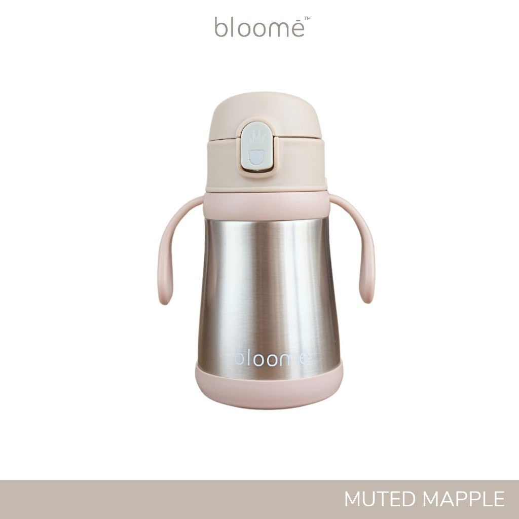 BLOOME – Stainless Steel Straw Cup Baby | Premium 316 Thermos Insulated Botol Minum Anak Bayi Tahan Panas Dingin Sedotan Tumbler